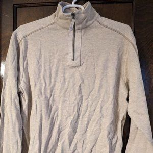 Beige Quarter Zip Sweater